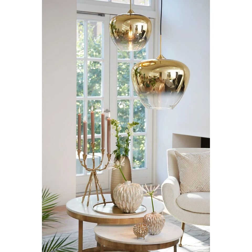 Hanglamp Mayson - Glas Goud - Ø30cm 2 Hanglamp Mayson - Glas Goud - Ø30cm - Afbeelding 2
