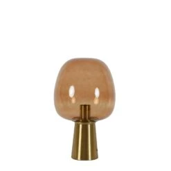 Tafellamp Maysony - Bruin/Brons - Ø22cm