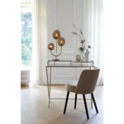 Tafellamp Magdala - Bruin/Goud - 3L -Leen Bakker 1000090081 0110