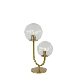 Tafellamp Magdala - Glas/Goud - 2L -Leen Bakker 1000090107 0111