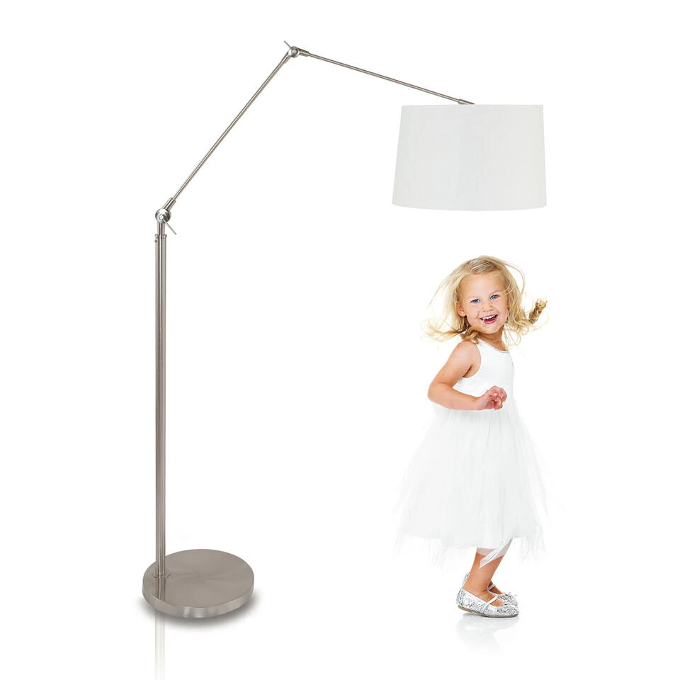 Steinhauer Vloerlamp Prestige - 1 Lichts - 145x250 Cm - Staal 3 Steinhauer Vloerlamp Prestige - 1 Lichts - 145x250 Cm - Staal - Afbeelding 3