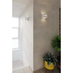 Sollux Wandlamp Leo - 1 Lichts - 14 X14 Cm - Wit -Leen Bakker 1000090446 0102