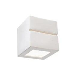 Sollux Wandlamp Leo - 1 Lichts - 14 X14 Cm - Wit