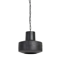 Light & Living - Hanglamp Demsey - 30x30x30 - Zwart