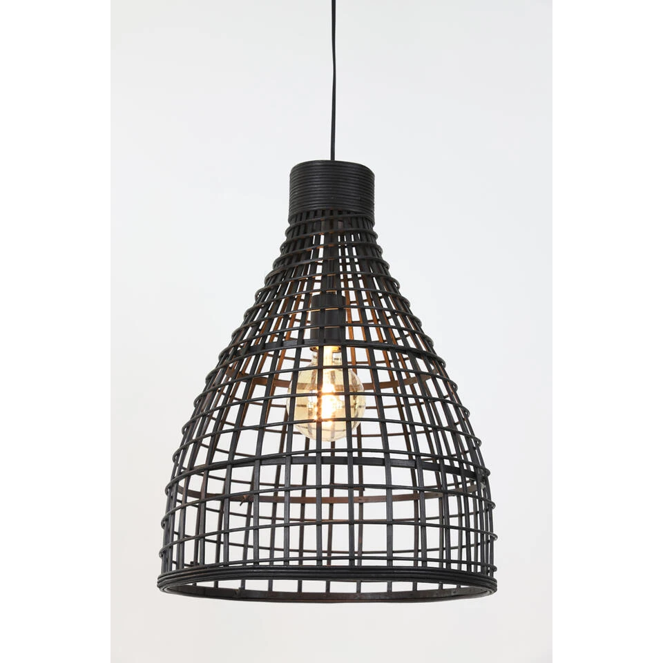 Light & Living - Hanglamp Puerto - 40x40x51 - Zwart 2 Light & Living - Hanglamp Puerto - 40x40x51 - Zwart - Afbeelding 2