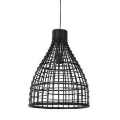 Light & Living - Hanglamp Puerto - 40x40x51 - Zwart