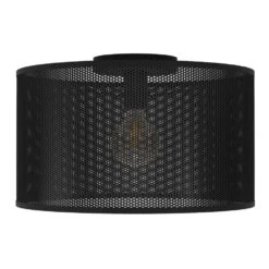 EGLO Manby Plafondlamp - E27 - Ø 45 Cm - Zwart - Staal