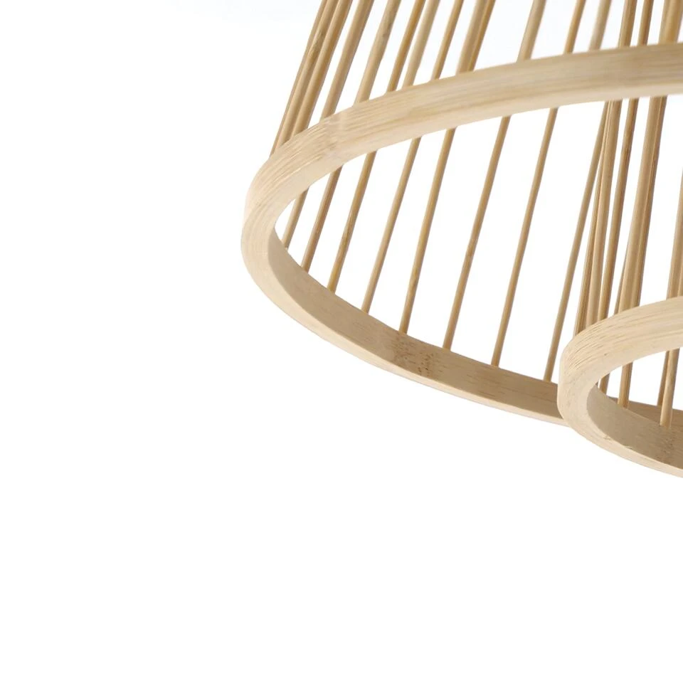 EGLO Hykeham Plafondlamp - E27 - Ø 38 Cm - Zwart/Hout 3 EGLO Hykeham Plafondlamp - E27 - Ø 38 Cm - Zwart/Hout - Afbeelding 3