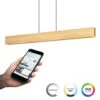 EGLO Connect.z Anchorena-Z Hanglamp - 123cm - Bruin/Zwart/Wit - RGB