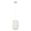 EGLO Terrarosa Hanglamp - E27 - Ø 24 Cm - Zand/Wit - Staal/Textiel