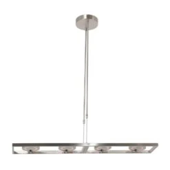 Steinhauer Hanglamp Soleil - 4 Lichts - 120x122 Cm - Mat Chroom -Leen Bakker 1000095200 0103