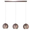 Industriële Hanglamp Bodhi Koper - 25x110x150 Cm - Glas - Koperkleurig