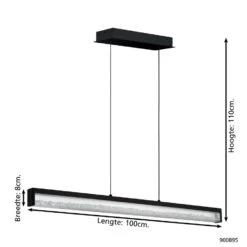 EGLO CARDITO 1 Hanglamp - LED - Zwart -Leen Bakker 1000096115 0103
