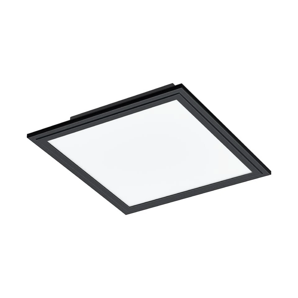 EGLO Salobrena 1 Plafondlamp - LED - 30 Cm - Zwart/Wit - Aluminium 1 EGLO Salobrena 1 Plafondlamp - LED - 30 Cm - Zwart/Wit - Aluminium