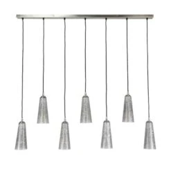 Industriële Hanglamp Melanie Kegel Stone 7-lichts Glass 12x137x150 Cm Glas