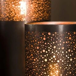 Industriële Vloerlamp Eleanor Metaal 120 Cm - 120x25x120 Cm - Metaal - Zwart -Leen Bakker 1000099631 0103