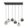 Hoyz - Hanglamp 4+3 Bubbles Bicolore - Artic Zwart