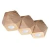 Sollux Plafondlamp Woody - 3 Lichts - 36 X12 Cm - Beige