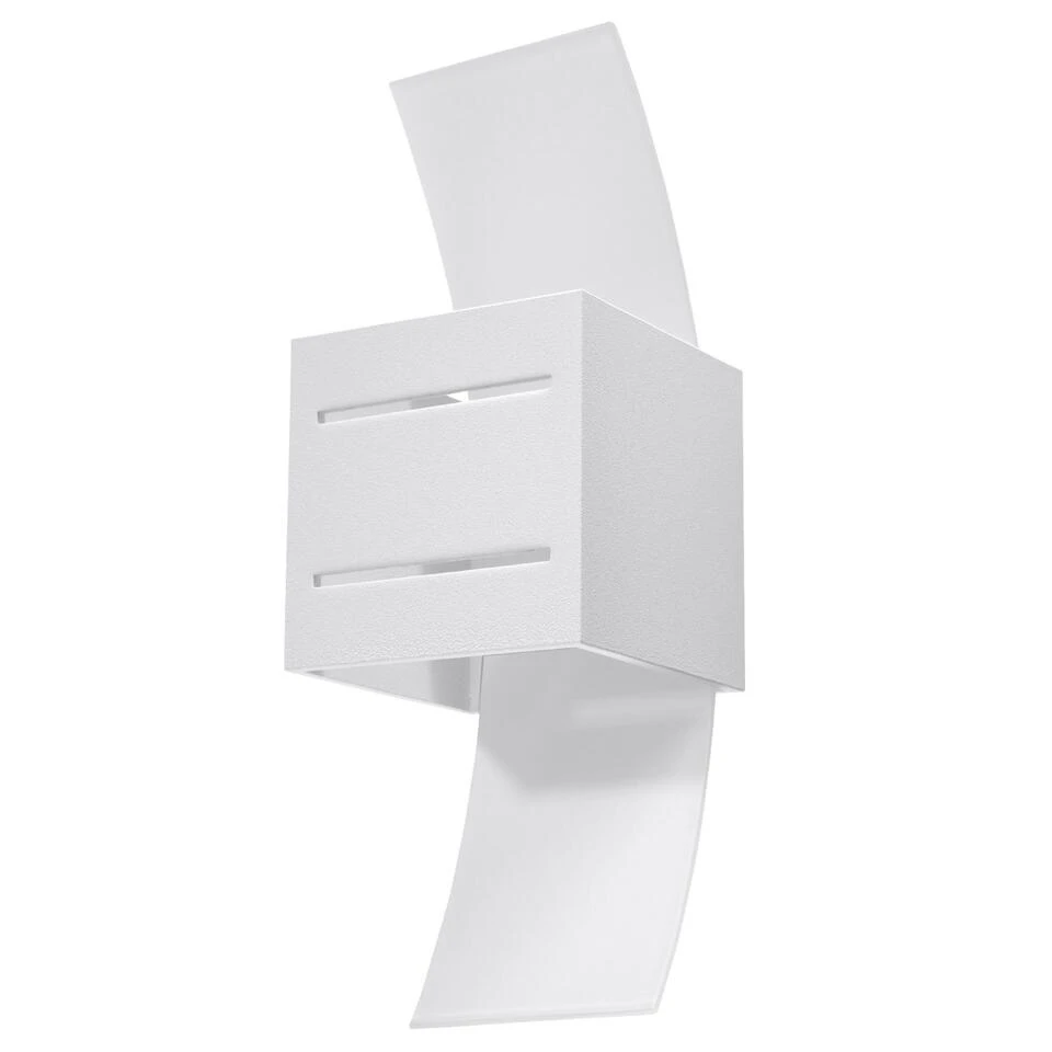 Sollux Wandlamp Loreto - 1 Lichts - 12 X30 Cm - Wit 1 Sollux Wandlamp Loreto - 1 Lichts - 12 X30 Cm - Wit