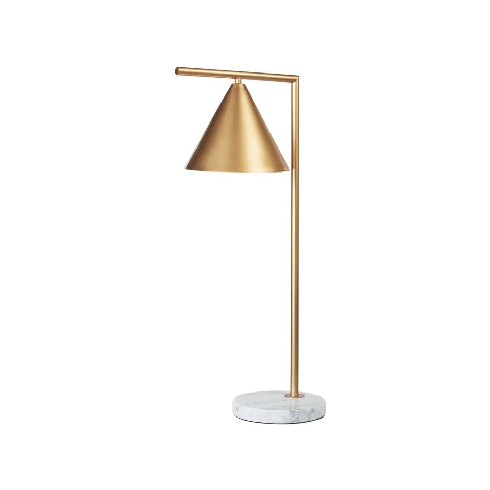 Beliani Tafellamp MOCAL - Goud Ijzer 1 Beliani Tafellamp MOCAL - Goud Ijzer