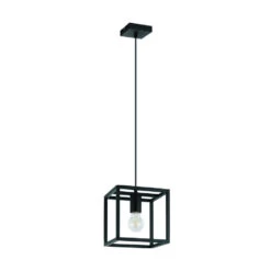 EGLO Eldrick Hanglamp - E27(excl.) - 1 Lichts - 20cm - Metaal - Zwart