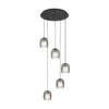 EGLO Ciampino Hanglamp - E27 - Ø 54 Cm - Zwart/Grijs - Glas