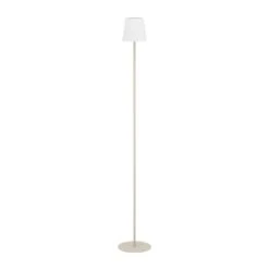 EGLO Fiorana Vloerlamp - E14 - Hoogte 140,5 Cm - Zandkleur/Wit