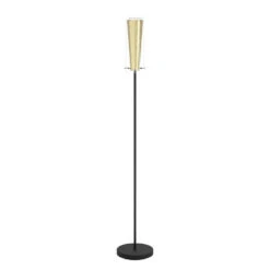 EGLO Pinto Gold Staande Lamp - E27 - 11 Cm - Zwart/Goud