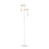 EGLO Townshend Vloerlamp - E27 - 166,5 Cm - Wit/Bruin