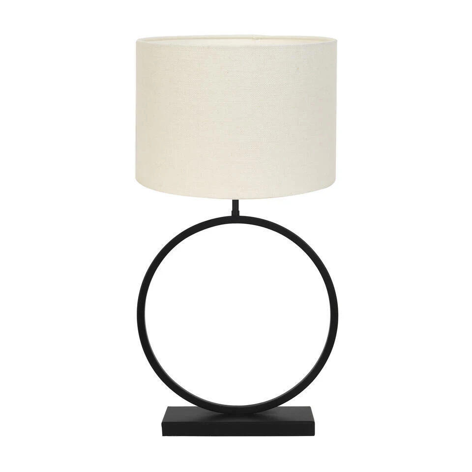 Tafellamp Liva/Livigno - Zwart/Eiwit - Ø40x78,5cm 1 Tafellamp Liva/Livigno - Zwart/Eiwit - Ø40x78,5cm