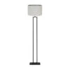 Vloerlamp Shiva/Saverna - Zwart/Eiwit - Ø40x170cm