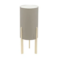 EGLO Campodino Tafellamp - E27 - Textiel - Bruin/Taupe