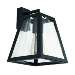 EGLO Amesbury 1 Wandlamp - E27 - Glas - Zwart