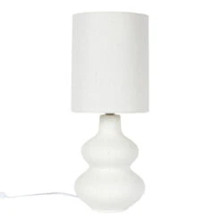 Home Deco Factory Tafellamp Creme Wit - Organisch - H50 Cm