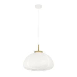 EGLO Summerhill Hanglamp - E27 - Ø 55 Cm - Hout & Papier - Wit