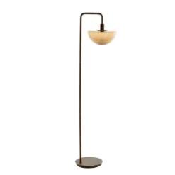 Vloerlamp Baylie - Bruin - 43x30x165cm