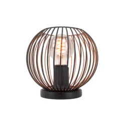 EGLO Almanzora Tafellamp - E27 - Ø 20 Cm - Staal - Zwart/Koper