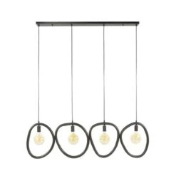 Hoyz Collection - Hanglamp Pebble 4 Lichts - Artic Zwart