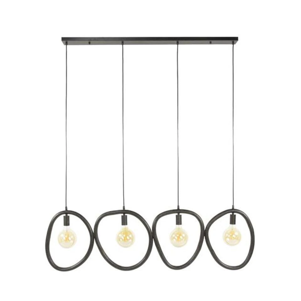 Hoyz Collection - Hanglamp Pebble 4 Lichts - Artic Zwart 1 Hoyz Collection - Hanglamp Pebble 4 Lichts - Artic Zwart