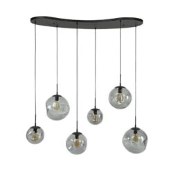 Hoyz Collection - Hanglamp Stellar Black 6-lichts - Artic Zwart