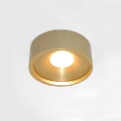 Artdelight Plafondlamp Orlando - 14 Cm - Mat Goud
