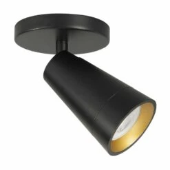 Highlight Spot Petunia - 1 Lichts - Zwart Goud