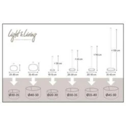 Lampenkap Cilinder LIVIGNO - 50-50-38cm - Naturel -Leen Bakker 1298546175 0104