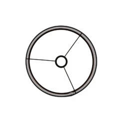 Lampenkap Cilinder LIVIGNO - 50-50-38cm - Zwart -Leen Bakker 1355065856 0111