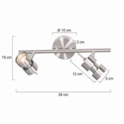 Steinhauer Spot Natasja - LED - 2 Lichts - Aluminium -Leen Bakker 1421773582 0102