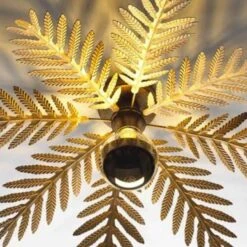 Ylumen Plafondlamp Palm - 8 Bladen - Ø 65 Cm - Goud Bruin 6 Ylumen Plafondlamp Palm - 8 Bladen - Ø 65 Cm - Goud Bruin -Leen Bakker 1553748582 0102