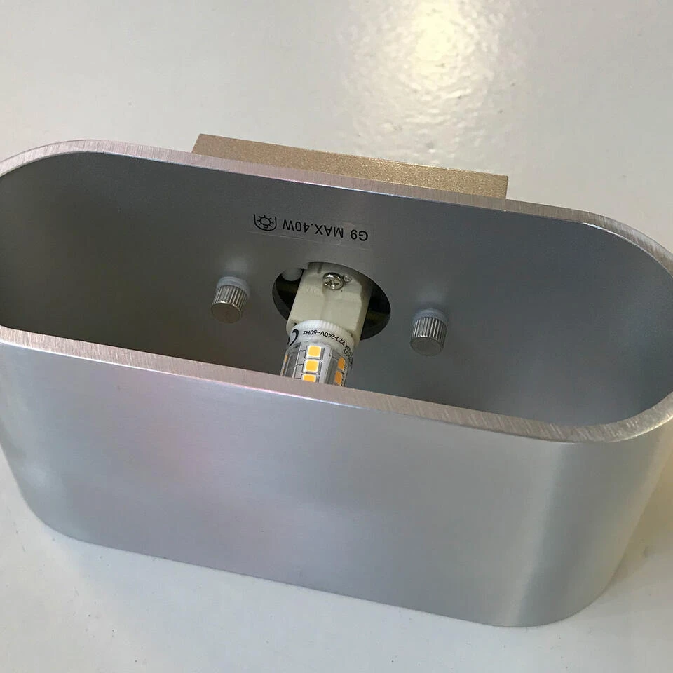 Highlight Wandlamp Oval - 1 Lichts - 8x8 Cm - Zwart 3 Highlight Wandlamp Oval - 1 Lichts - 8x8 Cm - Zwart - Afbeelding 3