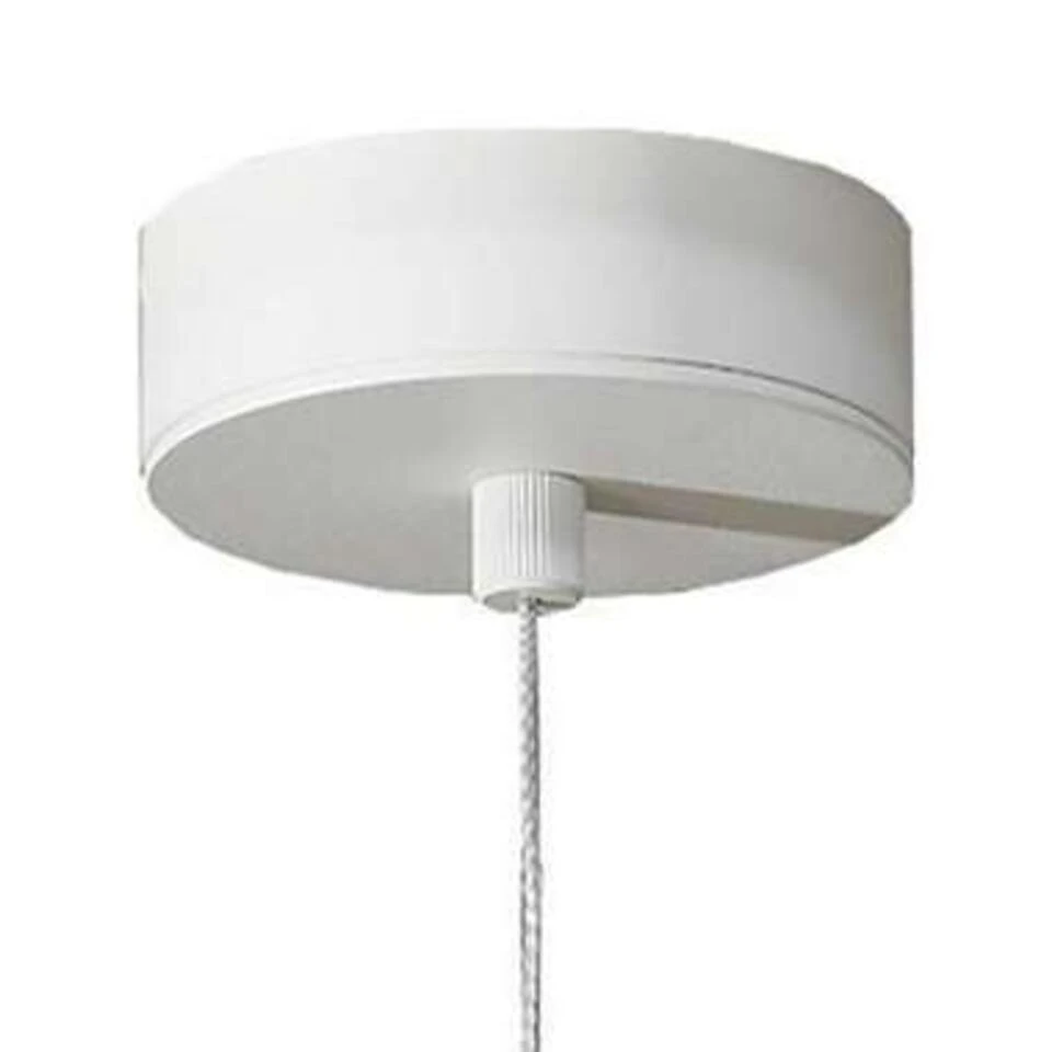 Artdelight Hanglamp Denver - 1 Lichts - Ø 10 Cm - Wit 4 Artdelight Hanglamp Denver - 1 Lichts - Ø 10 Cm - Wit - Afbeelding 4