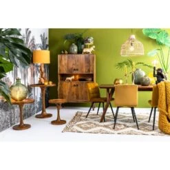 Lampenkap Cilinder LIVIGNO - 40-40-30cm - Oker -Leen Bakker 1659948482 0110