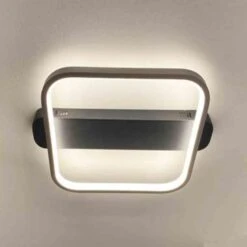 Highlight Plafondlamp Ascona - L 46 B 40 Cm - Mat Chroom-zwart -Leen Bakker 1670149777 0102